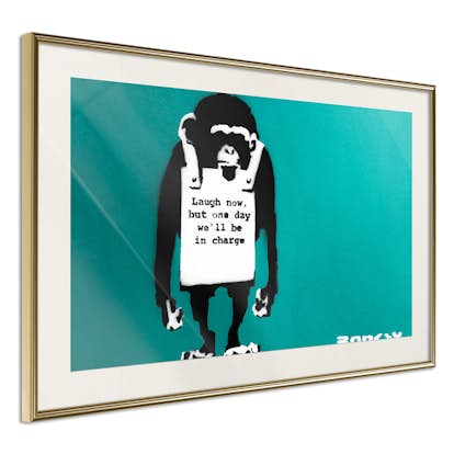 Poster Artgeist Affisch Angry Monkey