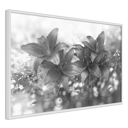 Poster Artgeist Affisch Silver Bouquet