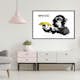 Poster Artgeist Affisch Banksy Monkey with Banana