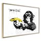Poster Artgeist Affisch Banksy Monkey with Banana
