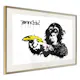 Poster Artgeist Affisch Banksy Monkey with Banana