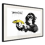 Poster Artgeist Affisch Banksy Monkey with Banana