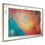 Poster Artgeist Affisch Isometric Map Rome