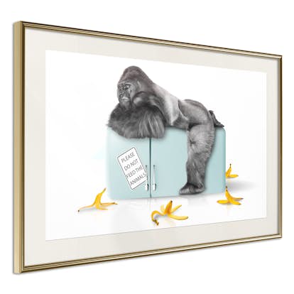 Poster Artgeist Affisch Hungry Gorilla