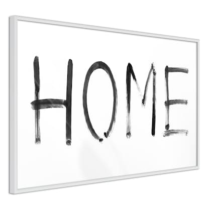 Poster Artgeist Affisch Black Home