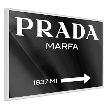 Poster Artgeist Affisch Prada in Black