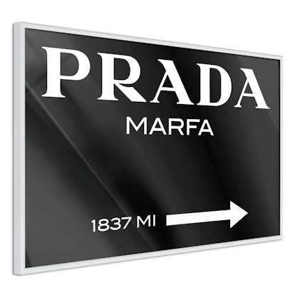 Poster Artgeist Affisch Prada in Black