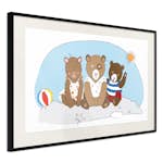 Poster Artgeist Affisch Teddy Bears on the Beach