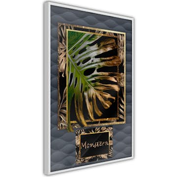 Poster Artgeist Affisch Gilded Monstera