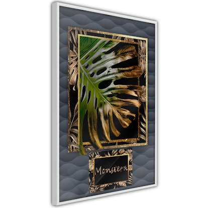 Poster Artgeist Affisch Gilded Monstera