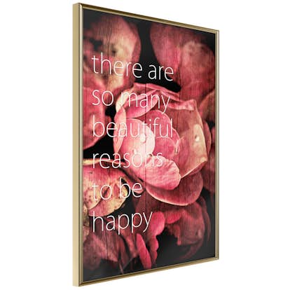 Poster Artgeist Affisch There Are so Many Beautiful Reasons to Be Happy