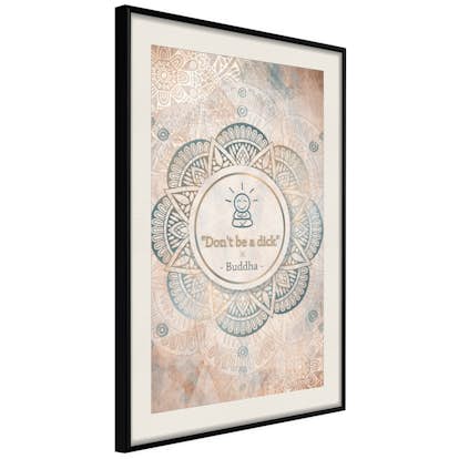 Poster Artgeist Affisch Don't Be a Dick