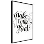 Poster Artgeist Affisch Make Today Great