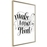 Poster Artgeist Affisch Make Today Great