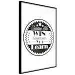 Poster Artgeist Affisch Sometimes You Win Sometimes You Learn