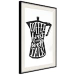 Poster Artgeist Affisch Coffee First Then We'll Talk