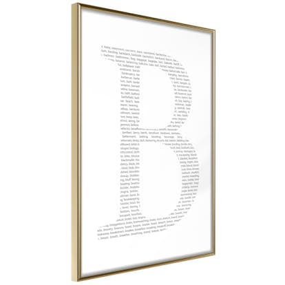 Poster Artgeist Affisch Letter B