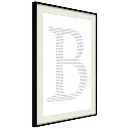 Poster Artgeist Affisch Letter B