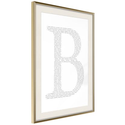 Poster Artgeist Affisch Letter B