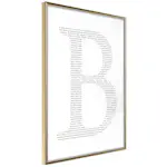 Poster Artgeist Affisch Letter B
