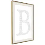 Poster Artgeist Affisch Letter B