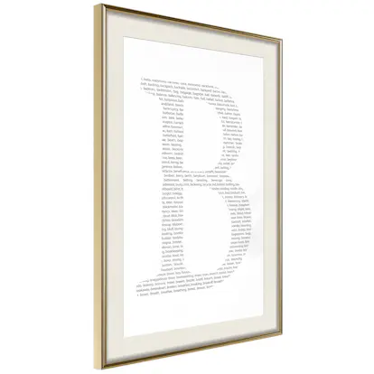Poster Artgeist Affisch Letter B