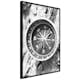 Poster Artgeist Affisch Black and White Compass
