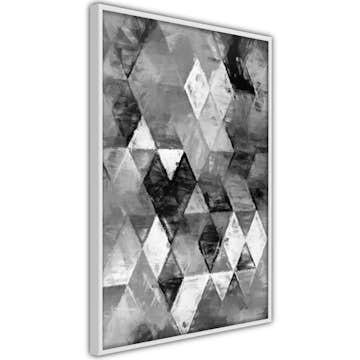 Poster Artgeist Affisch Black and White Diamonds