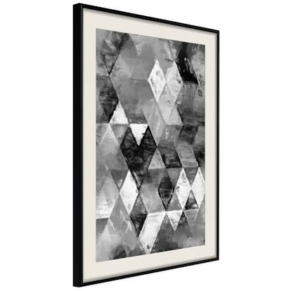 Poster Artgeist Affisch Black and White Diamonds