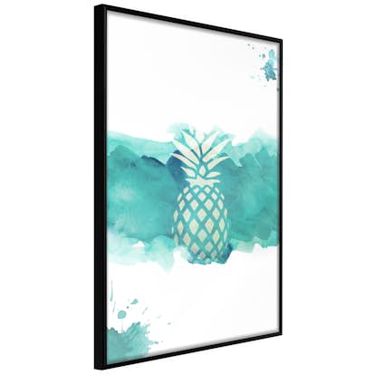 Poster Artgeist Affisch Pineapple in Watercolours