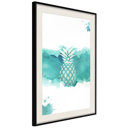 Poster Artgeist Affisch Pineapple in Watercolours