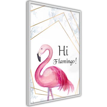 Poster Artgeist Affisch Hi Flamingo!