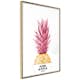 Poster Artgeist Affisch Golden Pineapple