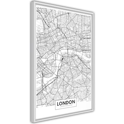 Poster Artgeist Affisch Map of London
