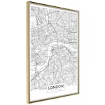 Poster Artgeist Affisch Map of London
