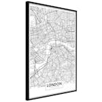Poster Artgeist Affisch Map of London