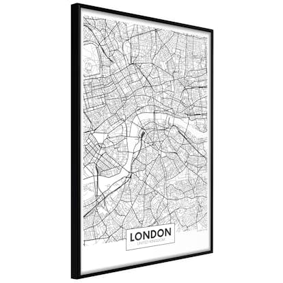 Poster Artgeist Affisch Map of London