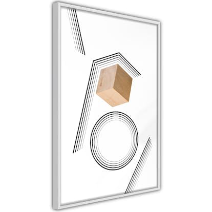 Poster Artgeist Affisch Wooden Cube