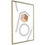 Poster Artgeist Affisch Wooden Cube