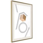 Poster Artgeist Affisch Wooden Cube