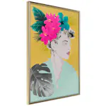 Poster Artgeist Affisch Flowers In The Hair