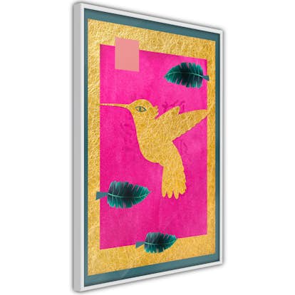 Poster Artgeist Affisch Golden Hummingbird