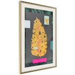 Poster Artgeist Affisch Golden Leaf