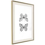 Poster Artgeist Affisch Two Butterflies