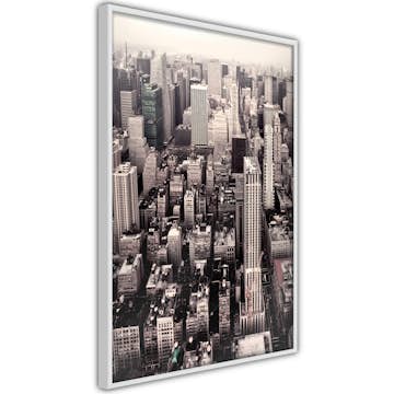 Poster Artgeist Affisch Manhattan In Sepia