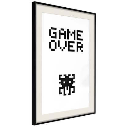 Poster Artgeist Affisch Game Over