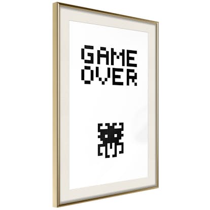 Poster Artgeist Affisch Game Over