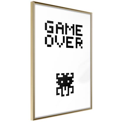 Poster Artgeist Affisch Game Over