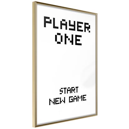 Poster Artgeist Affisch Start New Game