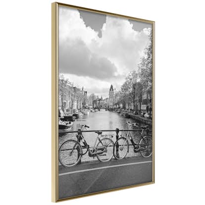 Poster Artgeist Affisch Bikes On Bridge